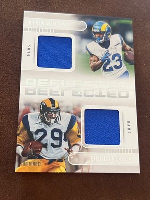 2025 Panini Luminance Kyren Williams/Eric Dickerson Dual Patch Card