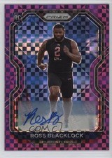 2020 Panini Prizm Rookie Purple Power 43/49 Ross Blacklock #394 Auto 14tz