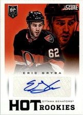 2013-14 Score Hot Rookie Signatures #631 Eric Gryba Auto - HKY