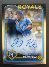 2024 Topps Chrome Logan Porter Rookie Auto #RA-LP Kansas City Royals