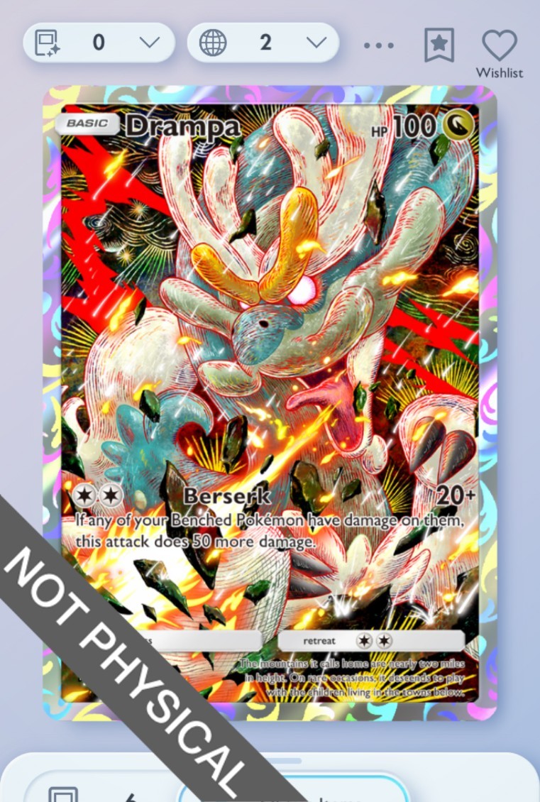 drampa full art pokemon card GX Colorless Retreat Cost Pokemon Drampa 015/015