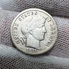 1911 D Barber Dime. 90% Silver.  Nice Higher Grade Old US Coin!