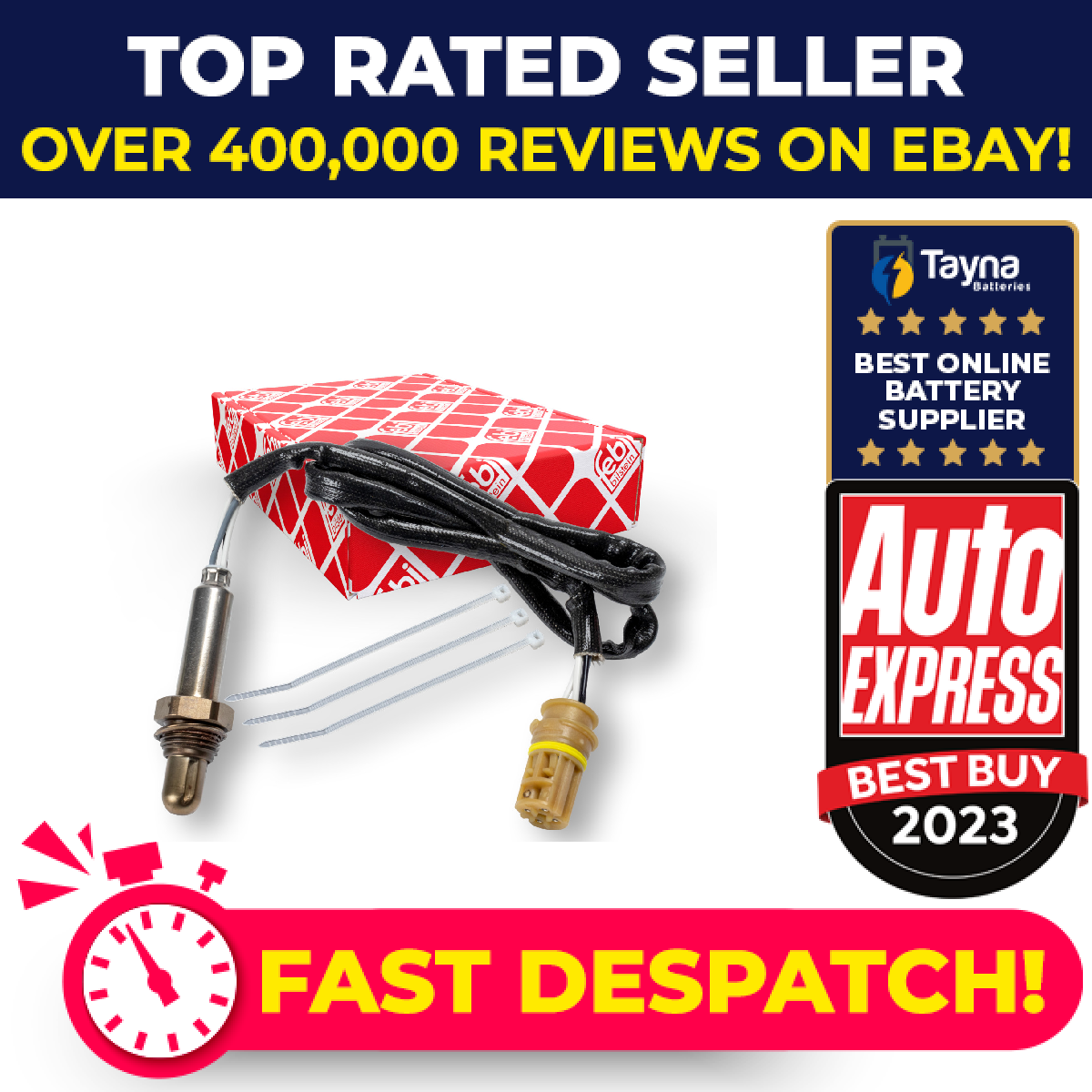 Lambda Sensor fits BMW Z3 E36 2.2 00 to 03 Oxygen 11781404697 11781437586 Febi