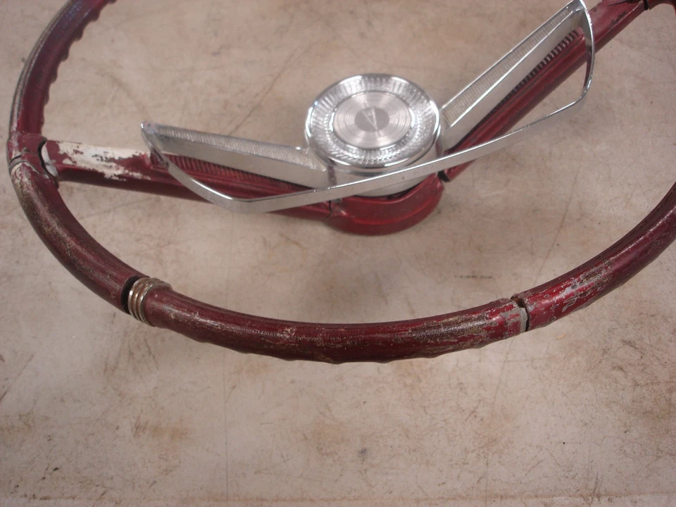 1964 1965 Pontiac GTO LeMans Tempest Dark Red Steering Wheel Assembly GM OEM Foto 4 de 4