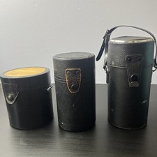 Vintage Camera Lens Case Lot of 3 Location G-1