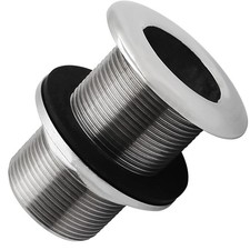 316 Stainless Steel Thru Hull Fitting with NutCustom Gasket for Boats,Yachts ...