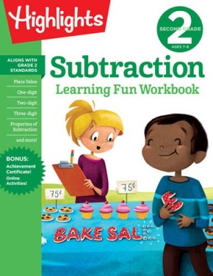 Second Grade Subtraction (Highlights Learning Fun Workbooks) - VERY GOOD
