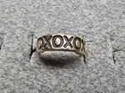 GRANDMA GRABE'S BEAUTIFUL VINTAGE STERLING SILVER OPEN BACK 1.49G RING SIZE 2
