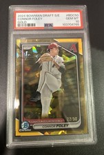 2024 Bowman Draft Sapphire Connor Foley Gold /50 PSA 10 Gem Mint Diamondbacks