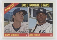 2015 Topps Heritage Rookie Stars Bryan Mitchell Jose Pirela #234 0kz8