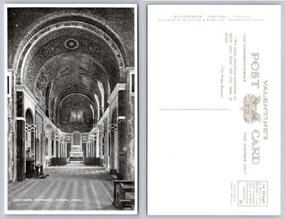 Lady Chapel Westminster Cathedral London Postcard