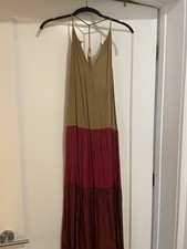 Loft Dress Size Med Multi Colored Gold, Red And Rust.