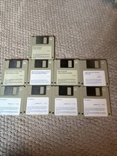 IBM PC DOS 6.1 ThinkPad Fax MIXED LOT of 9 Vintage 3.5" Floppy Diskettes 1993