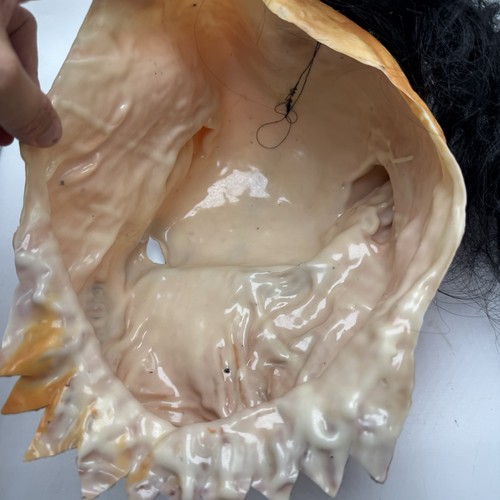 Scary Halloween Pig Mask With Hair Latex Horror Haunted Forest Boar Bloody Gore - Picture 3 of 8