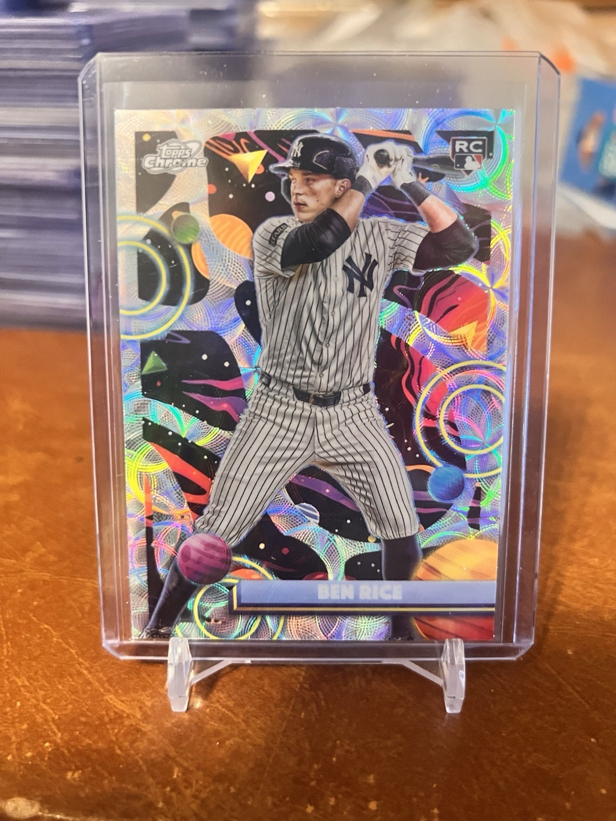 2025 Topps Cosmic Chrome Ben Rice RC Nucleus Refractor Rookie #174 Yankees🔥