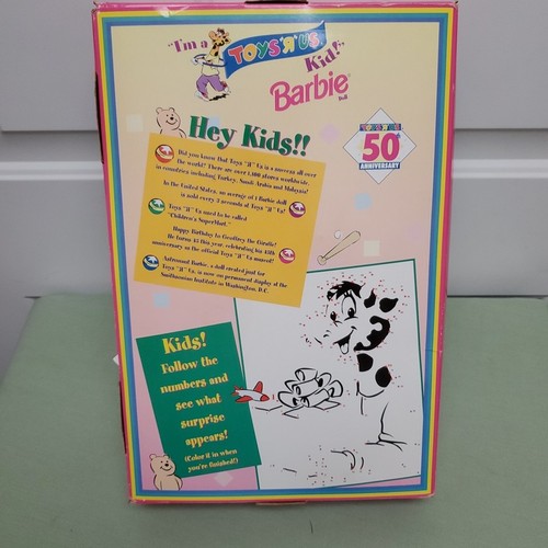 Bambola Barbie I'M A TOYS R US KID 50° Anniversario Edizione Speciale 1998 Nuova con Scatola - Foto 7 di 8