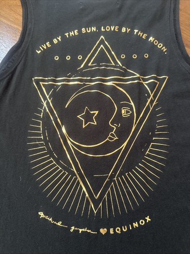 Spiritual Gangster Cosmic Tank Sz XS/S Black Equinox Live Love By The Sun Moon - Picture 9 of 9