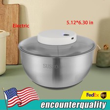 USB Rechargeable Salad Spinner, Electric Lett...