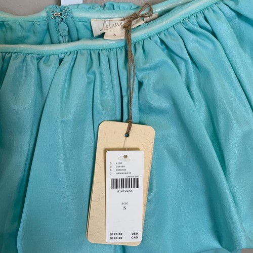 NWT Anthropologie Aqua Blue Let Me Be Slim Bubble Strapless Dress, S - $170 NEW - Picture 6 of 21