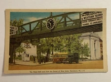 VTG Postcard- NORRISTOWN PA HONOR ROLL FROM CORNER OF WEST MAIN Linen UNP