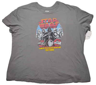 STAR WARS EMPIRE COMING TO A GALAXY NEAR YOU TOUR 1977 Women Plus 2X T-Shirt NEW
