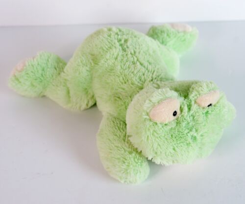 Mary Meyer Frog Plush Stuffed Animal Cuddly Soft Floppy Pastel Light Green 13"