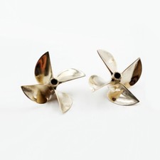 4 Blade Copper Propeller Prop 67mm f 6.35mm 1/4" Drive Shaft RC Racing Boat MONO