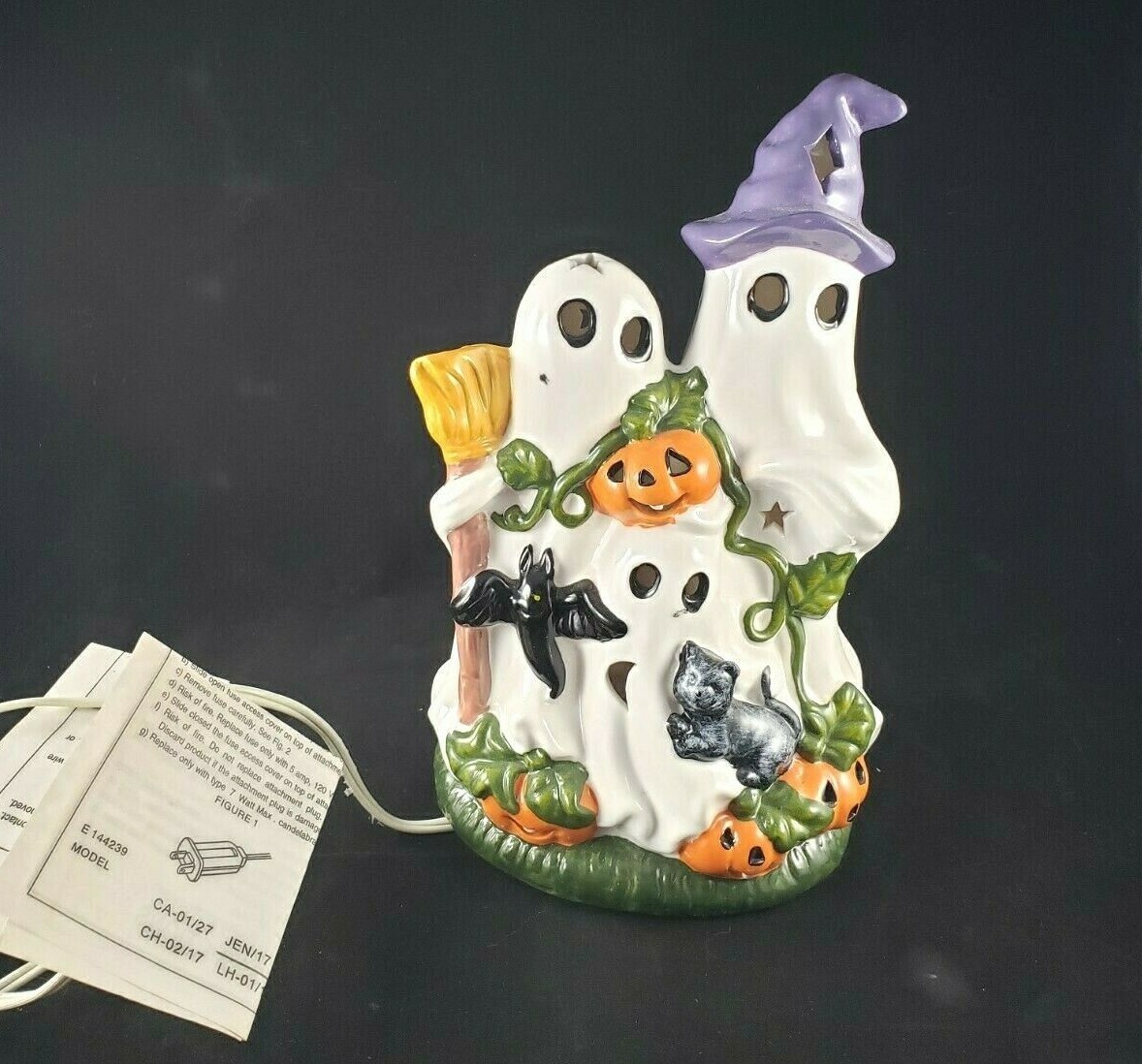 J. C. Penney Home Collection Lighted Ceramic Ghosts Halloween eBay