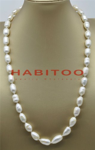 23 INCH HUGE 12-13 MM WHITE freshwater 