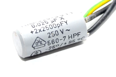 Entstör-Kondensator ERO Typ F1740-325-3511, 0.025 µF + 2x 2500 pF / 250 V~, NOS - Bild 1 von 4