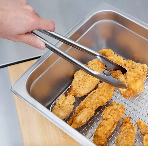 12 PACK 10" x 18" Full Size Cooling Rack Grease Release Drain Food Pan Grate - 第 4/12 張圖片