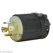 Olympia NEMA L21-30 Male Plug 30A 3Ø Y 120/208V 4 Pole 5 Wire Grounding L21-30P