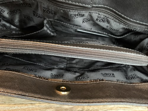 Michael Kors hamilton tote/ Satchel black Leather Excellent - Picture 7 of 11