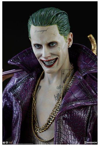 DC COMICS - Suicide Squad - The Joker Premium Format Figure 1/4 Statue Sideshow - Foto 12 di 12