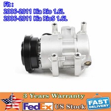 Fit Kia Rio 1.6L 2006 2007 2008 2009 2010 2011 A/C AC Compressor with Clutch New