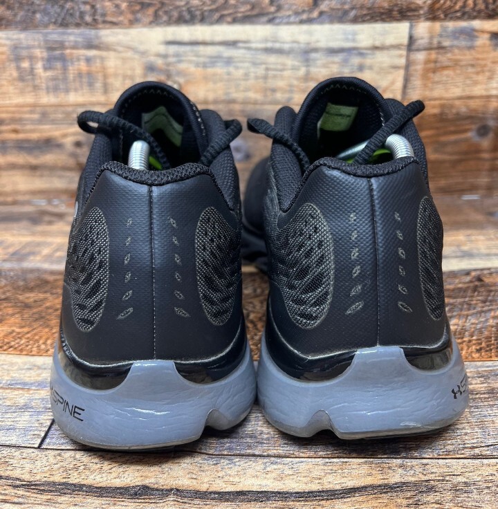 Under Armour Mens Spine Venom Running Shoes Black Red Athletic Sneakers Size 18 Under Armour Venom Spine Black Red Mens 11.5 | eBay main image 3