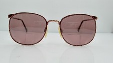 Vintage Giorgio Vincente GV106 Brown Gold Oval Sunglasses FRAMES ONLY Italy