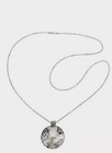 NWOT Or Paz Sterling Silver 925 Large Round  Pendant 36" Chain Made Israel PZ/a — photo 6