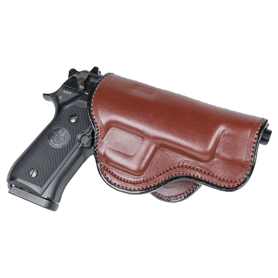 PADDLE HOLSTER FOR BERETTA 92FS. OWB LEATHER PADDLE WITH ADJUSTABLE CANT. - Image 3 of 4