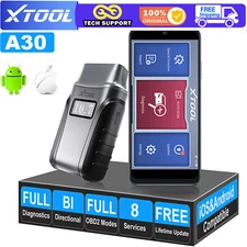 XTOOL A30BT OBD2 Scanner Code Reader Full System Car Diagnostic Active Test Tool