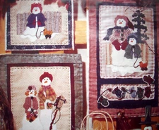 JW SNOW FAMILY SAMPLERS christmas snowmen quilt pattern *A