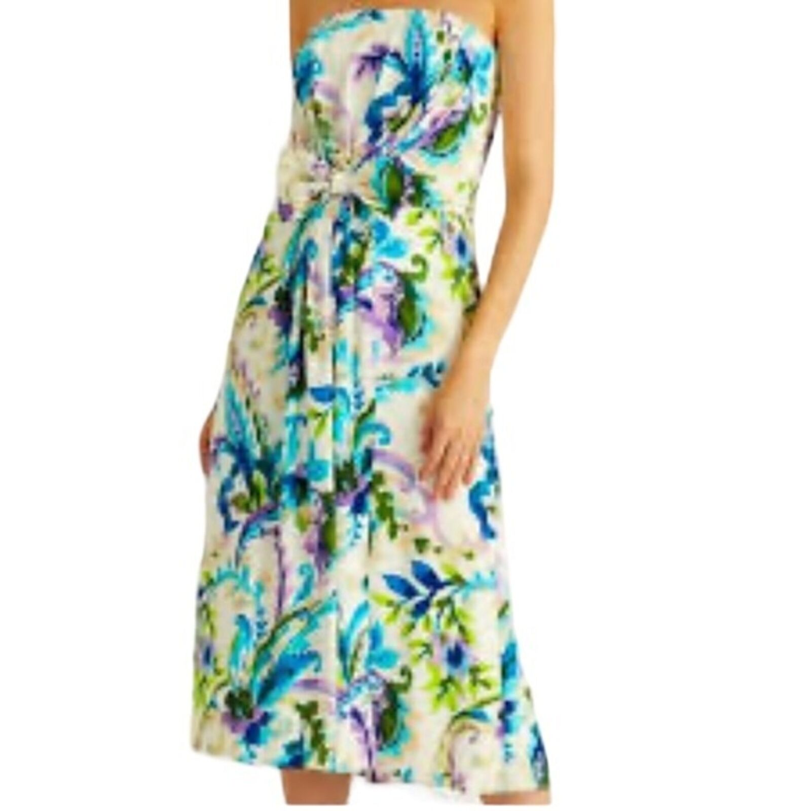 Lauren Ralph Lauren Staples Multicolor Paisley Midi Dress With