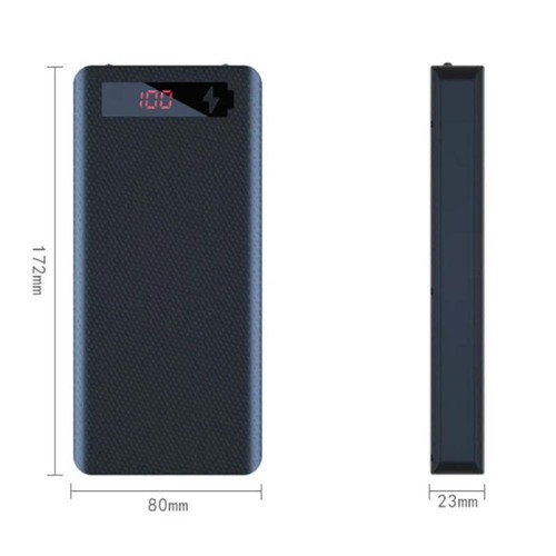 Type-C 8Pcs 18650 Battery Case LCD Display Power Bank DIY Cell Phone Charger Box - Picture 2 of 10