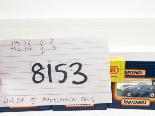 Matchbox Lot of 5 Die Cars Vehicles MB 57 & MB 15LN 8153 - Picture 6 of 6