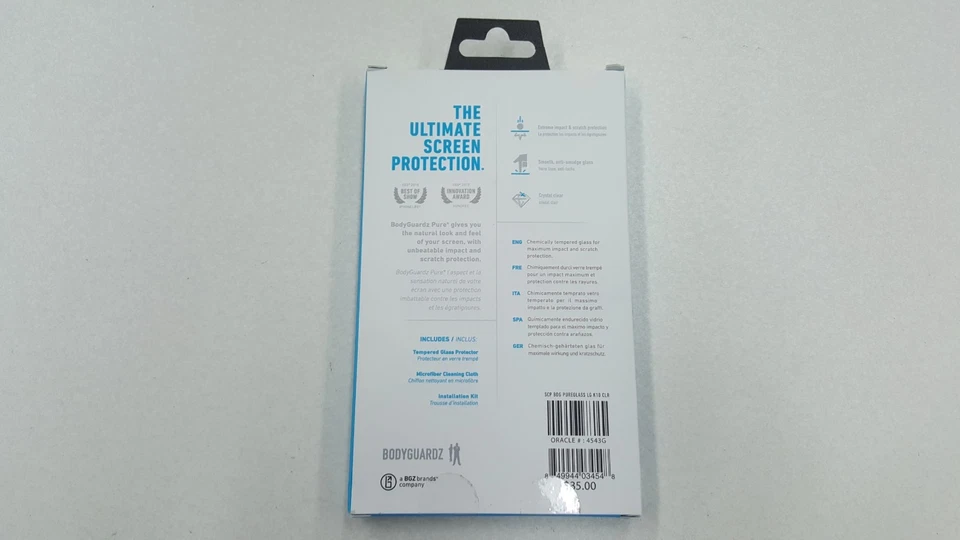 Nuevo Protector de Pantalla de Vidrio Templado PURO BodyGuardz LG K10 MS438 K428 Foto 2 de 2