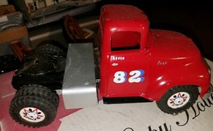 Details About Vintage Custom 1950s Tonka Truck Cab Steel Ford Circus 82 Dually Wheels