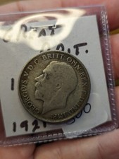 1921 Great Britain Florin Silver Coin
