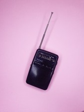 Vintage TEAC AM/FM Slim Portable Pocket Radio RP-129 TESTED