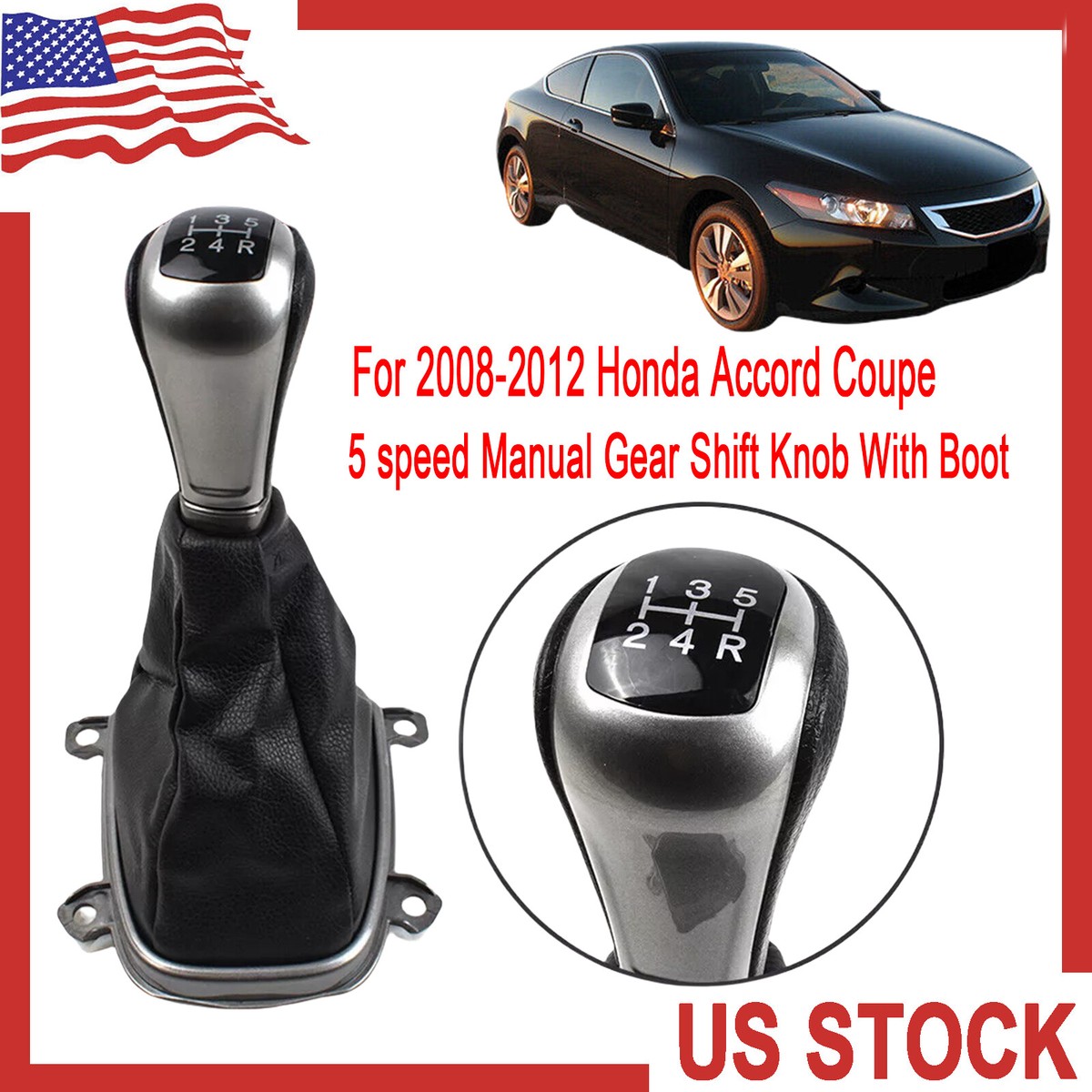 トイガン NAKATA For 2008-2012 Honda Accord Coupe 5 Speed Manual Gear Shift