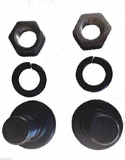 Replacement Bush Hog Rotary Cutter Bolt kit, 2Bolts with nuts and lock washers